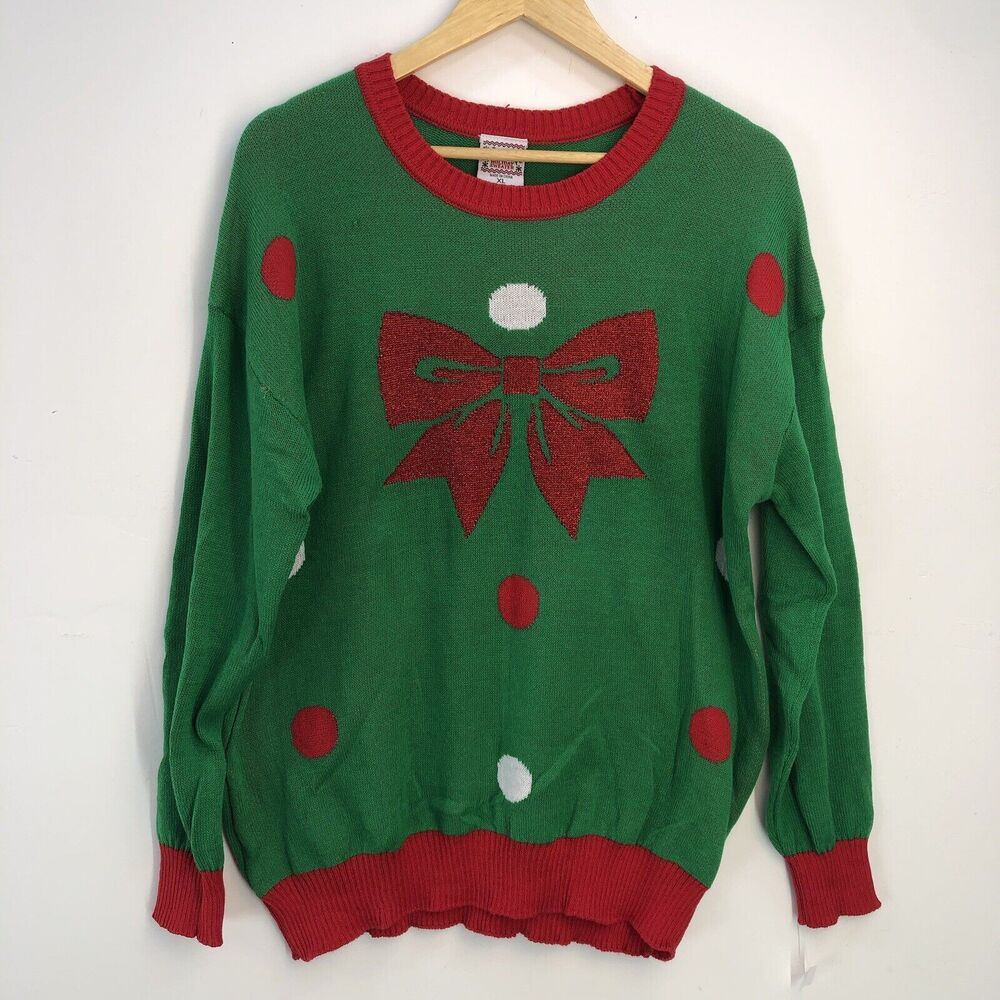 NEW Merry Christmas Sweater Womens M ( Ugly Christmas - Picture 2 of 10
